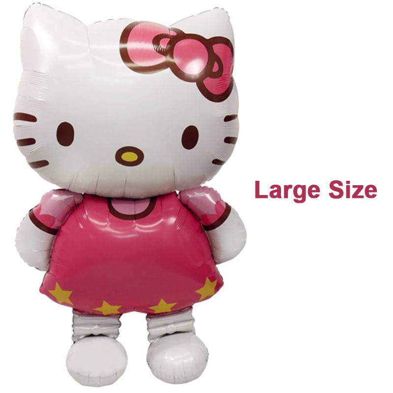 116*68cm Large Size Hello Kitty Cat Foil Balloon/80*48cm Medium Cartoon Wedding Birthday Party Decoration Inflatable Air Balloon